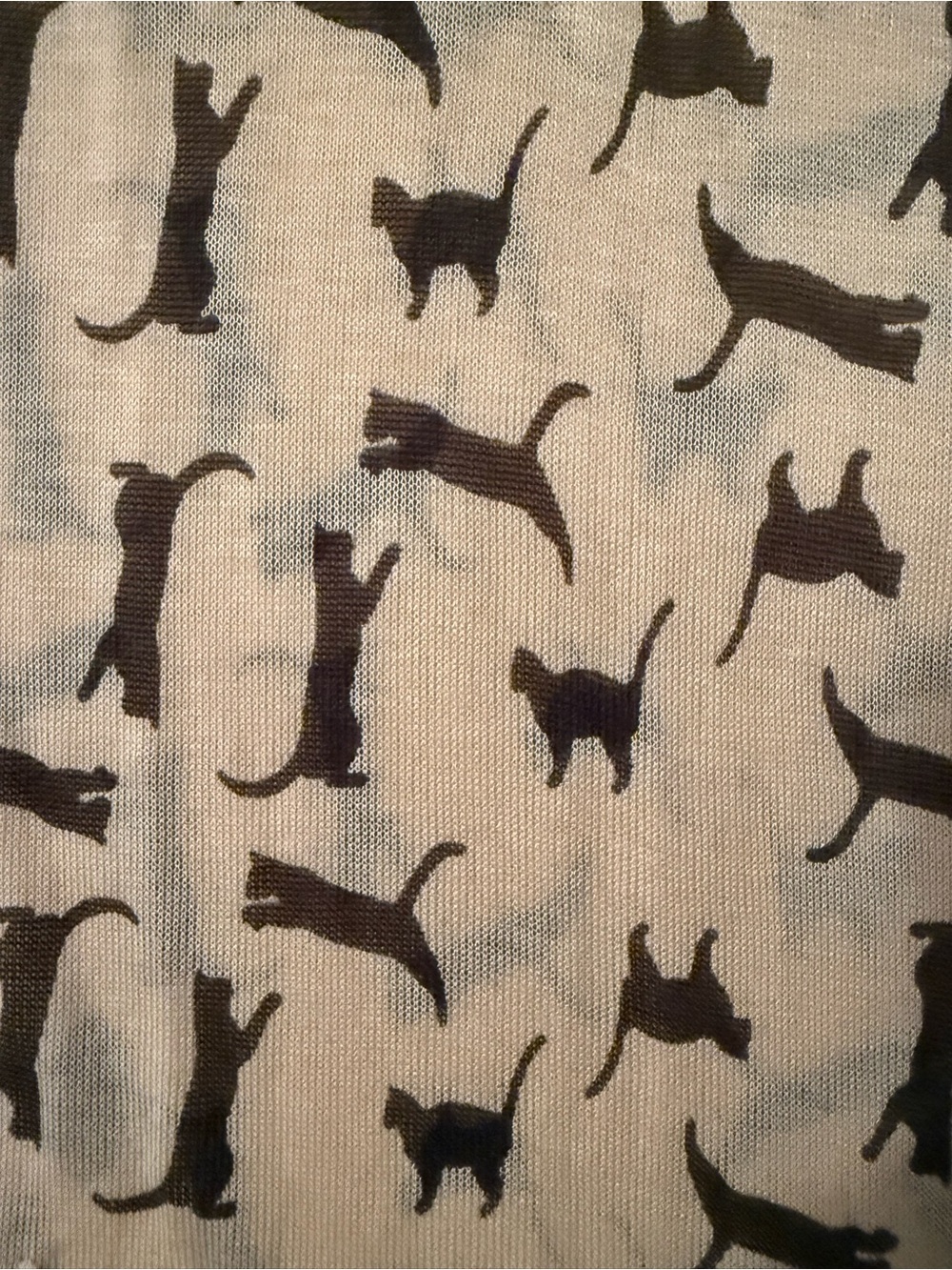 Cat Print Infinity Scarf - Picture 2 of 4